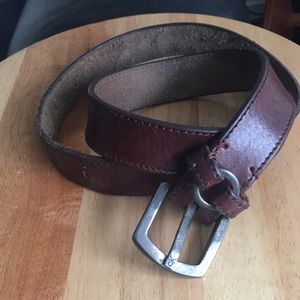 Calvin Klein Crafted Leather Belt pre owned. Small